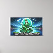 Toile étirée Impression/Tara verte (Recto)