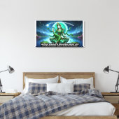 Toile étirée Impression/Tara verte (Insitu(Chambre))