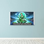 Toile étirée Impression/Tara verte (Insitu (Plancher de Bois))