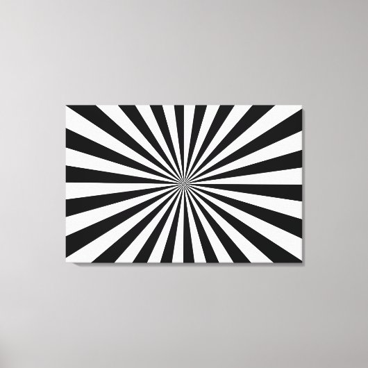 Toile étirée Imprimé noir et blanc (Recto)