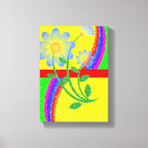 Toile étirée Imprimer Fête des Mères Floral