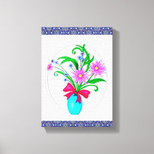 Toile étirée Imprimer Fête des Mères Floral