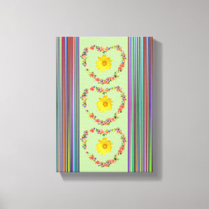 Toile étirée Imprimer Fête des Mères Floral