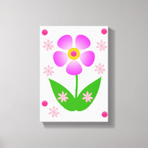 Toile étirée Imprimer Fête des Mères Floral