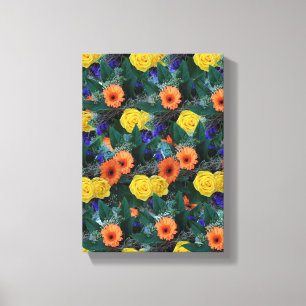Toile étirée Imprimer Fête des Mères Floral