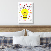 toile étirée Imprimer Le bourdon de Valentine (Insitu(Chambre))