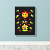 toile étirée Imprimer Le bourdon de Valentine (Insitu (Plancher de Bois))