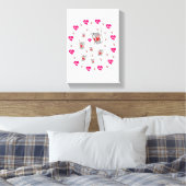 Toile étirée Imprimer Morceaux Saint Valentin (Insitu(Chambre))