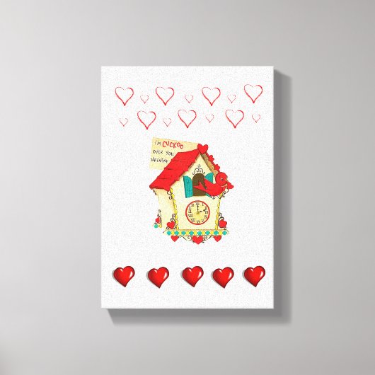 toile étirée Imprimer Oiseau de la Saint-Valentin (Recto)