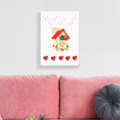 toile étirée Imprimer Oiseau de la Saint-Valentin (Insitu(Salon))