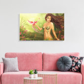 Toile étirée Imprimer "Oiseau du Paradis" (Insitu(Salon))