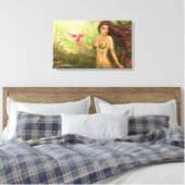 Toile étirée Imprimer "Oiseau du Paradis" (Insitu(Chambre))