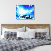 Toile étirée Imprimer Orca (Insitu(Chambre))