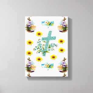 Toile étirée Imprimer Pâques Jour