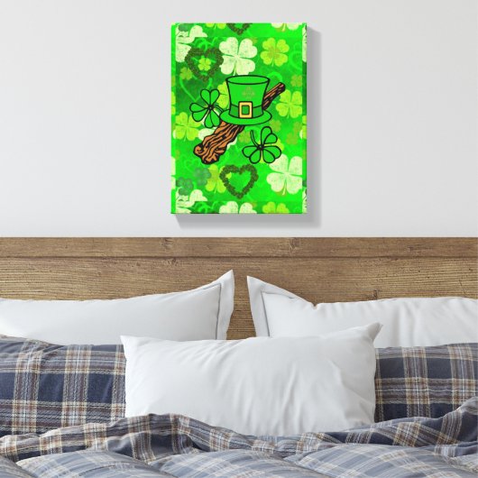 Toile étirée Imprimer Saint Patrick's Day (Insitu(Chambre))