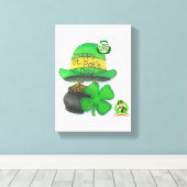 Toile étirée Imprimer Saint Patrick's Day (Insitu (Plancher de Bois))