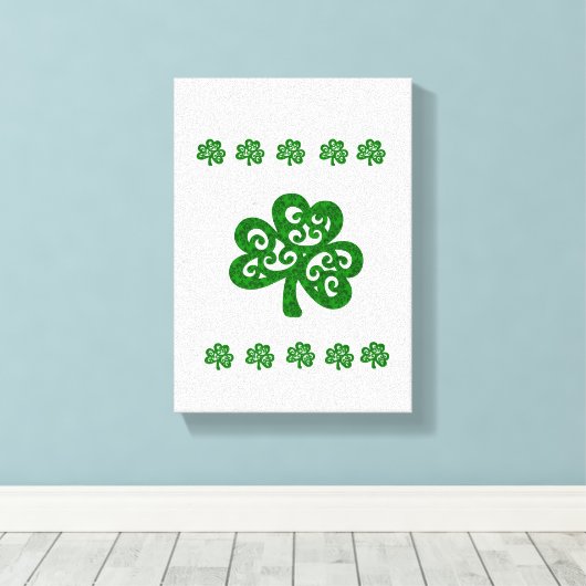 Toile étirée Imprimer Saint Patrick's Day (Insitu (Plancher de Bois))