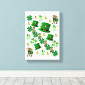 Toile étirée Imprimer Saint Patrick's Day (Insitu (Plancher de Bois))