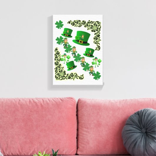 Toile étirée Imprimer Saint Patrick's Day (Insitu(Salon))