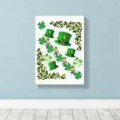 Toile étirée Imprimer Saint Patrick's Day (Insitu (Plancher de Bois))