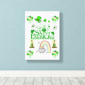 Toile étirée Imprimer Saint Patrick's Day (Insitu (Plancher de Bois))