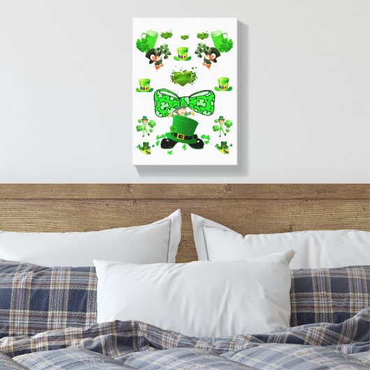 Toile étirée Imprimer Saint Patrick's Day (Insitu(Chambre))