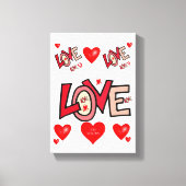 toile étirée Imprimer Saint-Valentin (Recto)