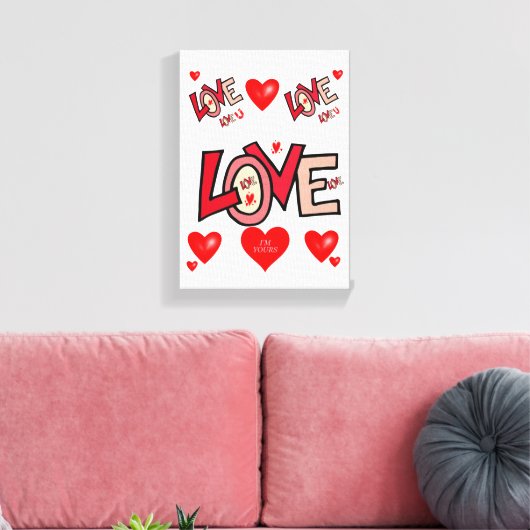 toile étirée Imprimer Saint-Valentin (Insitu(Salon))