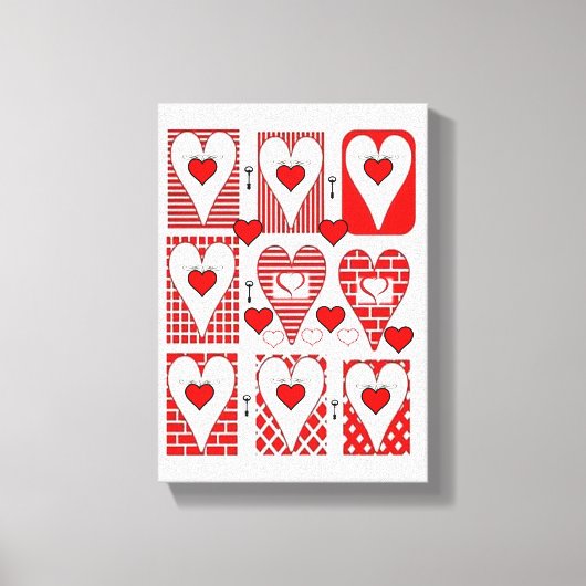 toile étirée Imprimer Saint-Valentin (Recto)