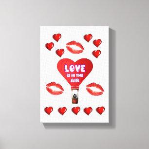toile étirée Imprimer Saint-Valentin