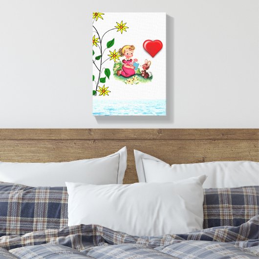toile étirée Imprimer Saint-Valentin (Insitu(Chambre))