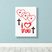 toile étirée Imprimer Saint-Valentin (Insitu (Plancher de Bois))