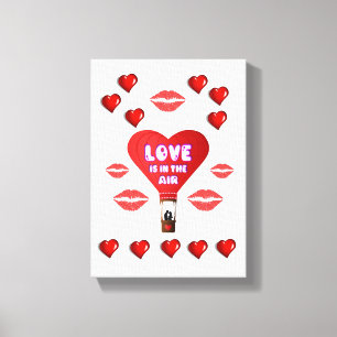 toile étirée Imprimer Saint-Valentin