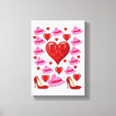 toile étirée Imprimer Saint-Valentin (Recto)