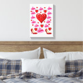 toile étirée Imprimer Saint-Valentin (Insitu(Chambre))