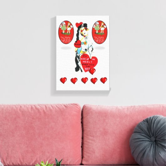 toile étirée Imprimer Saint-Valentin (Insitu(Salon))