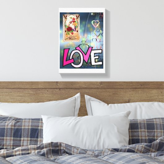 toile étirée Imprimer Saint-Valentin (Insitu(Chambre))