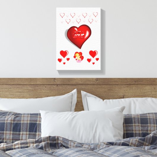 toile étirée Imprimer Saint-Valentin (Insitu(Chambre))