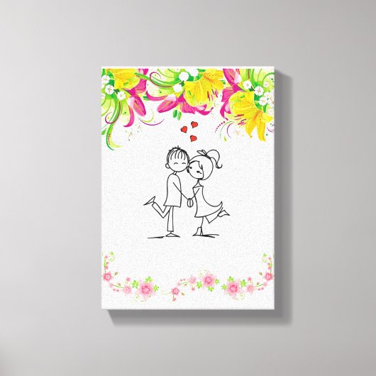 toile étirée Imprimer Saint-Valentin (Recto)