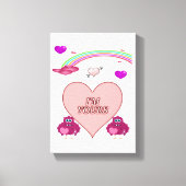 toile étirée Imprimer Saint-Valentin (Recto)