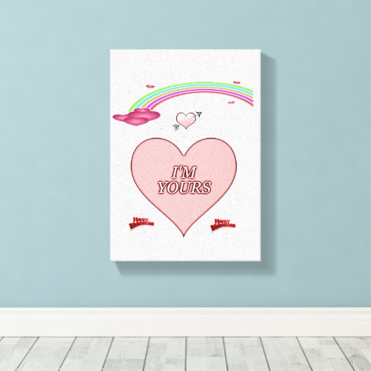 toile étirée Imprimer Saint-Valentin (Insitu (Plancher de Bois))