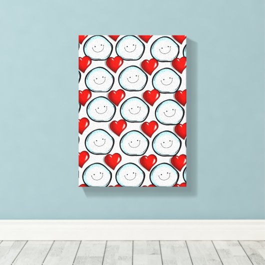 toile étirée Imprimer Saint-Valentin (Insitu (Plancher de Bois))