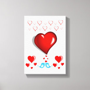 toile étirée Imprimer Saint-Valentin