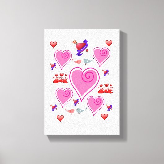 toile étirée Imprimer Saint-Valentin (Recto)