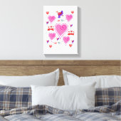 toile étirée Imprimer Saint-Valentin (Insitu(Chambre))
