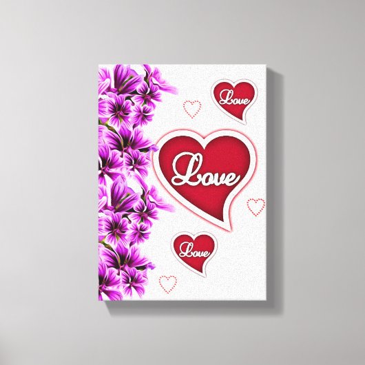 toile étirée Imprimer Saint-Valentin (Recto)