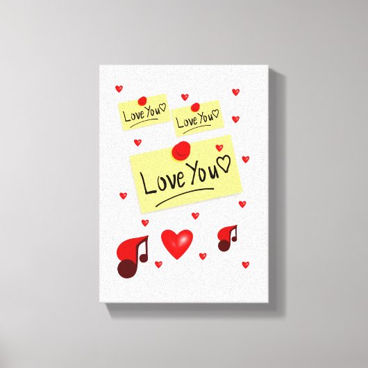 toile étirée Imprimer Saint-Valentin (Recto)