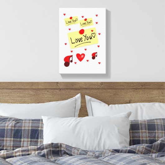 toile étirée Imprimer Saint-Valentin (Insitu(Chambre))