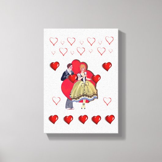 toile étirée Imprimer Saint-Valentin (Recto)