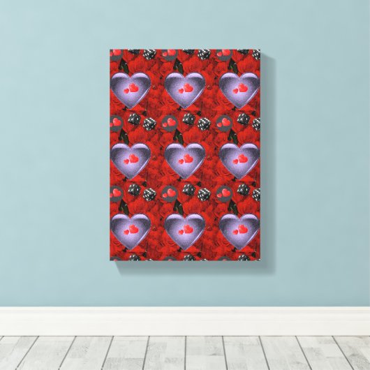 toile étirée Imprimer Saint-Valentin (Insitu (Plancher de Bois))